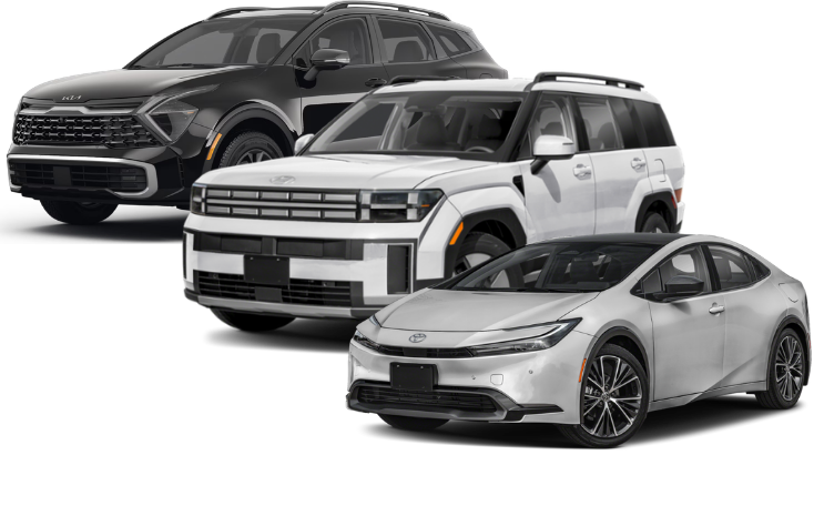 A lineup of vehicles tracked in your garage